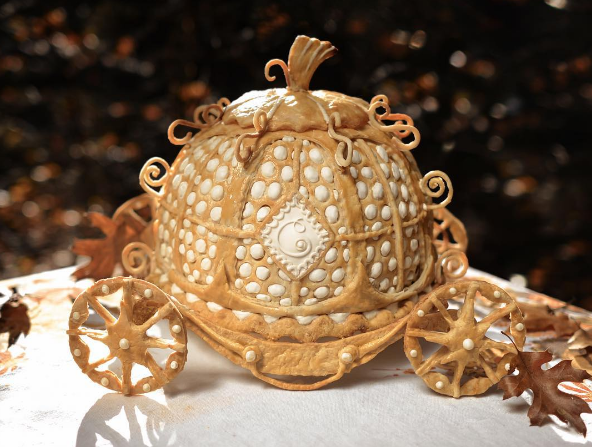 Epic Cinderella carriage pie - taking pie to new heights, literally